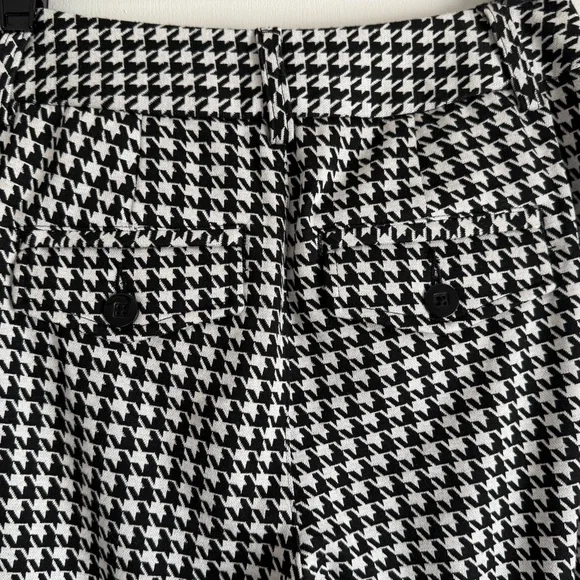 Cabi Houndstooth Wide Leg Pants Size 0 NWOT Chic High Rise Trouser - Picture 10 of 15